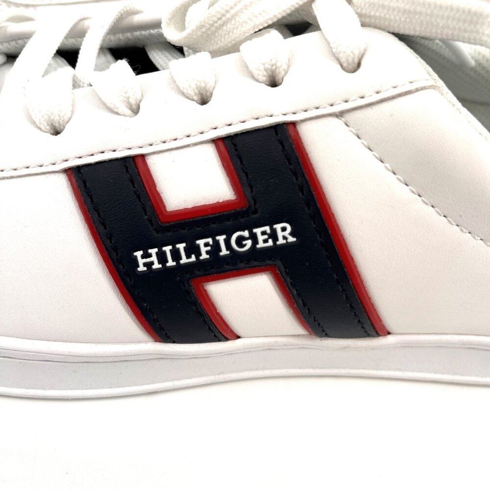 Tommy Hilfiger Jolix Sneakers White Mens Size 9M Synthetic Round Toe Lace Up - Picture 11 of 14